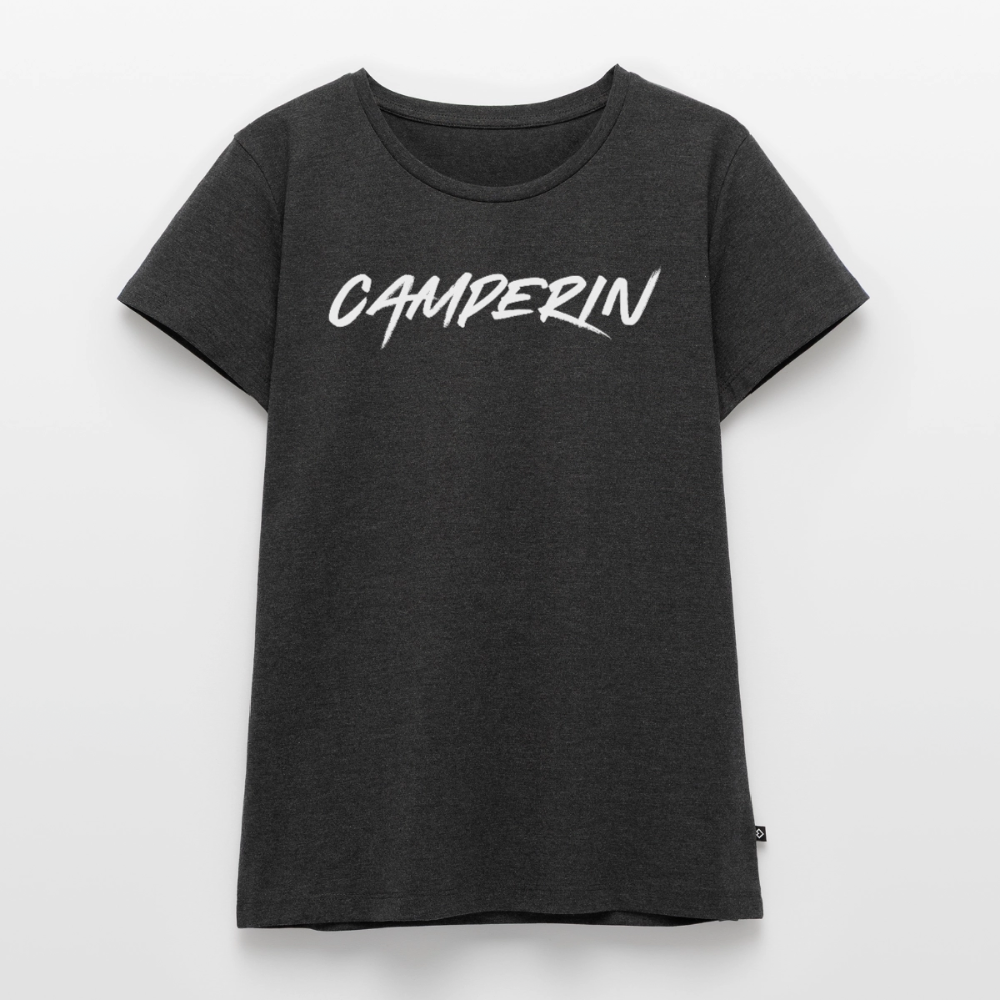 Camperin - Damen Camping T-Shirt - Anthrazit meliert