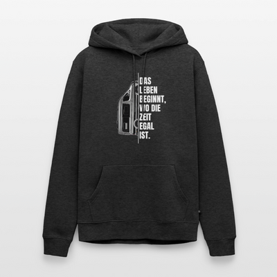 Camping ist Zeitlos - Herren Camping Hoodie - Vanlife - Anthrazit meliert