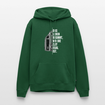 Camping ist Zeitlos - Herren Camping Hoodie - Vanlife - Flaschengrün