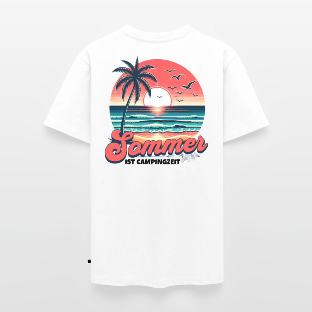 Sommer Campingzeit - Herren Camping T-Shirt - Weiß