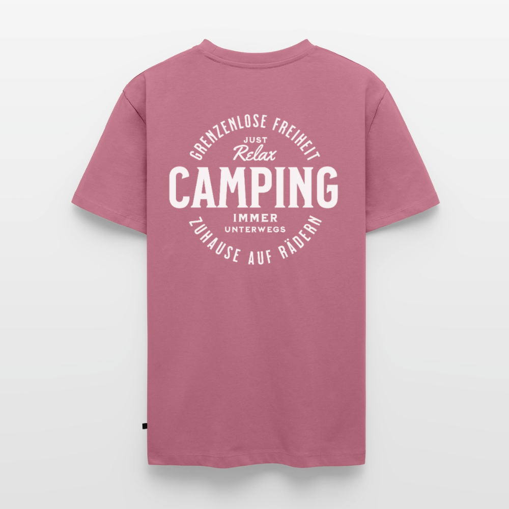 Grenzenlose Freiheit - Herren Camping T-Shirt - Mauve
