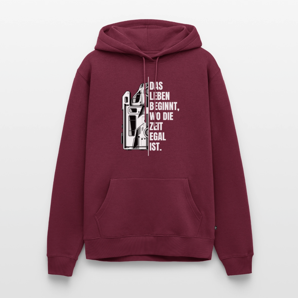 Camping ist Zeitlos - Herren Camping Hoodie - Wohnmobil - Burgunderrot