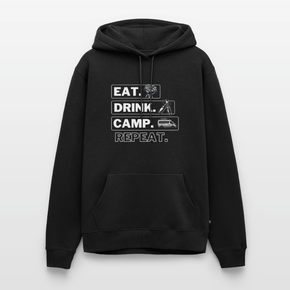 Eat Drink Camp - Herren Camping Hoodie - Vanlife - Schwarz