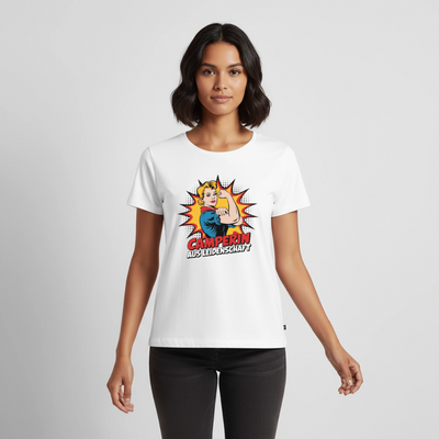 Camperin aus Leidenschaft - Damen Camping T-Shirt - Weiß