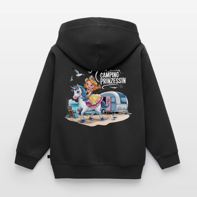 Camping Prinzessin - Kinder Camping Hoodie - Schwarz