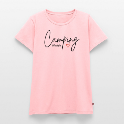 Camping Lifestyle Liebe - Damen Camping T-Shirt - Rosa