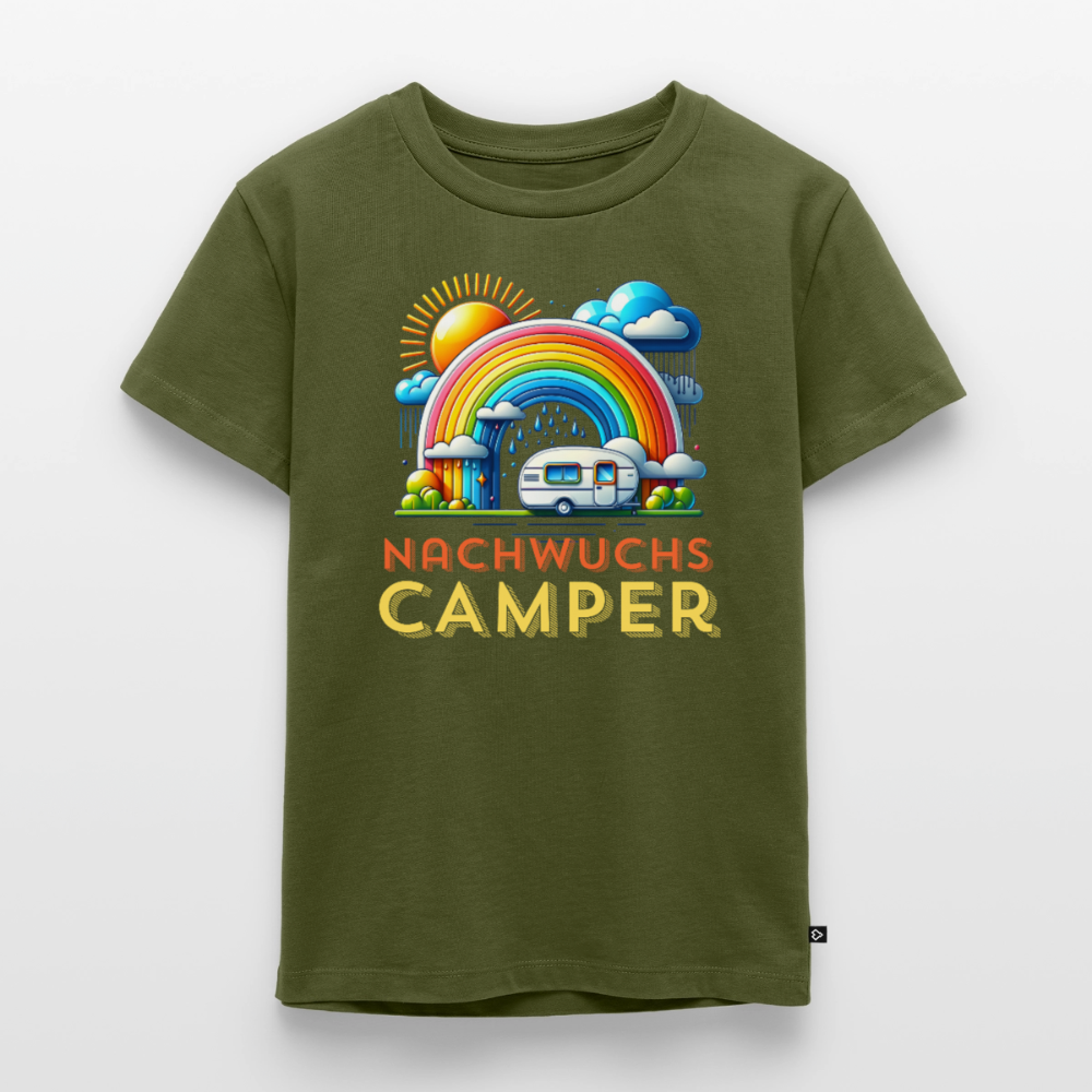 Nachwuchs Camper - Kinder Camping T-Shirt - Khaki