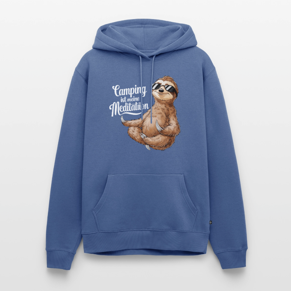 Camping ist Meditation - Herren Camping Hoodie - Taubenblau