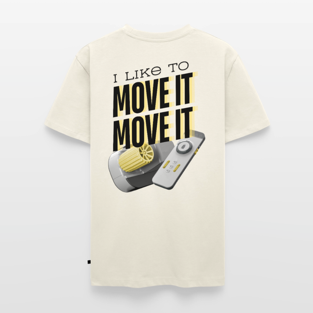 I like to move it - Herren Camping T-Shirt - Naturweiß