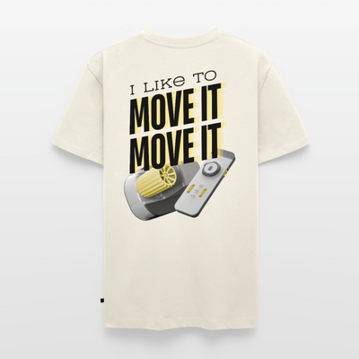 I like to move it - Herren Camping T-Shirt - Naturweiß