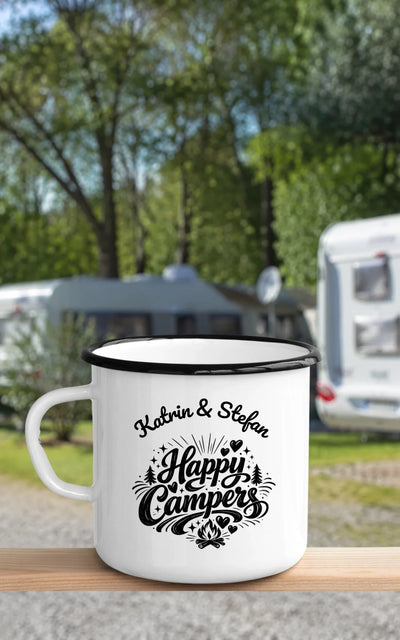 Enamel Mockup Campingplatz