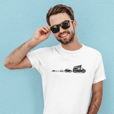 Evolution Bulli - Herren Camping T-Shirt