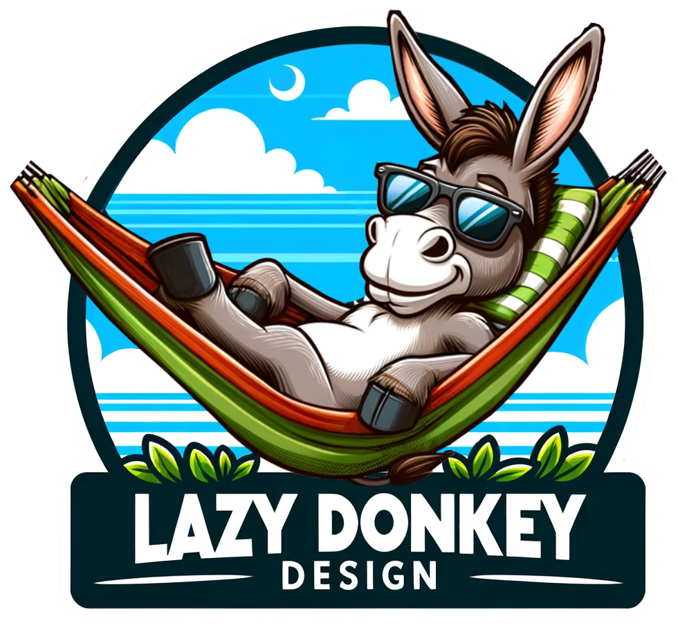LazyDonkeyDesign Logo – Camping & Vanlife Merch