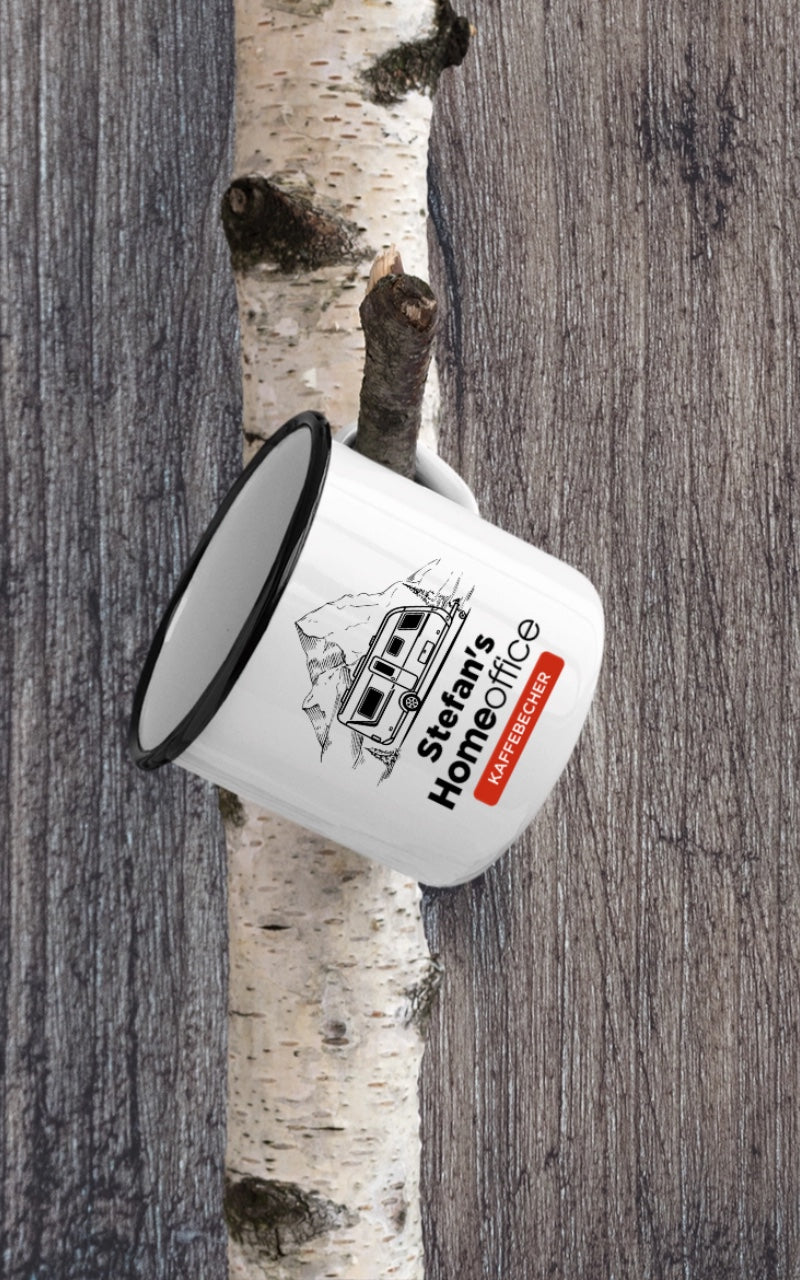 Camping Emaille Tasse Homeoffice