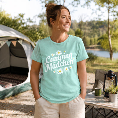 Camping Mädchen - Damen Camping T-Shirt