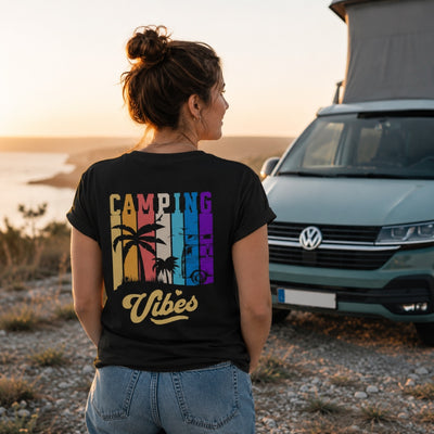Camping Vibes - Damen Camping T-Shirt