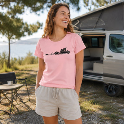 Evolution Bulli - Damen Camping T-Shirt