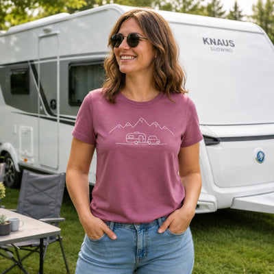Keep it simple - Damen Camping T-Shirt