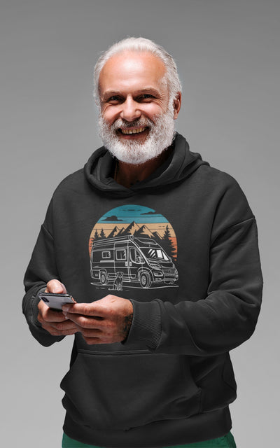 Vanlife mit Hund - Herren Camping Hoodie