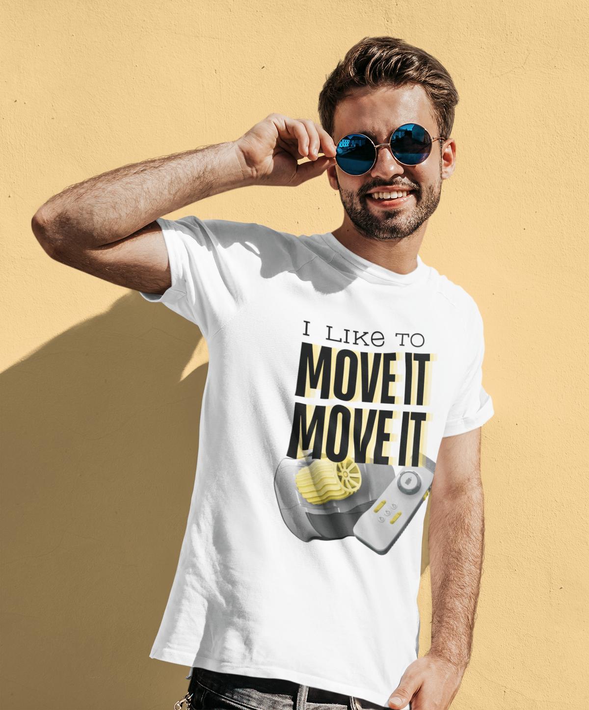 I like to move it - Herren Organic Shirt - LazyDonkeyDesign 